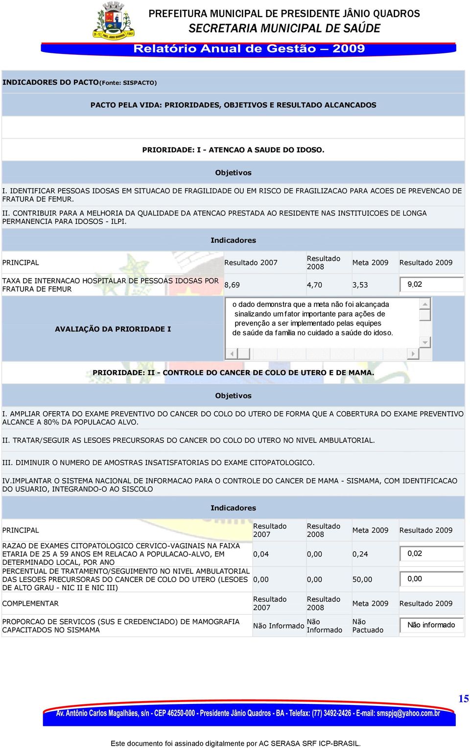 CONTRIBUIR PARA A MELHORIA DA QUALIDADE DA ATENCAO PRESTADA AO RESIDENTE NAS INSTITUICOES DE LONGA PERMANENCIA PARA IDOSOS - ILPI.