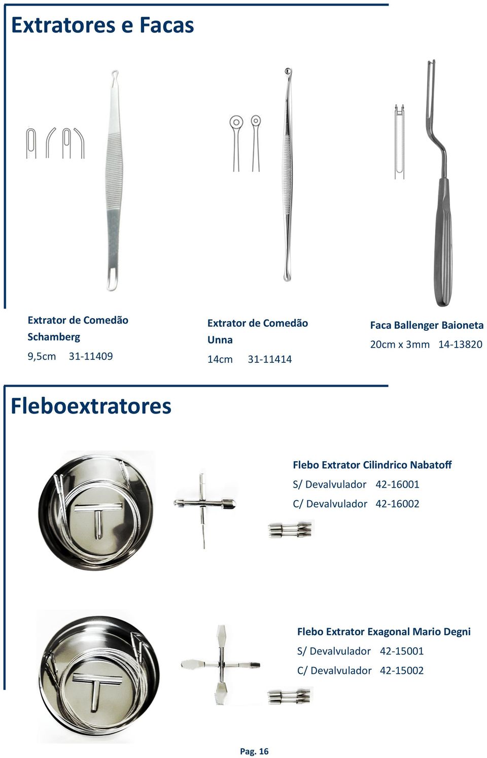 Extrator Cilindrico Nabatoff S/ Devalvulador 42-16001 C/ Devalvulador 42-16002 Flebo