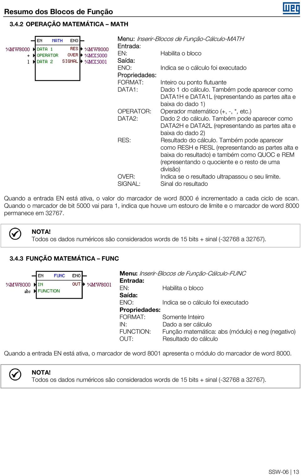 DATA: Dado do cálculo. Também pode aparecer como DATAH e DATAL (representando as partes alta e baixa do dado ) OPERATOR: Operador matemático (+, -, *, etc.) DATA2: Dado 2 do cálculo.