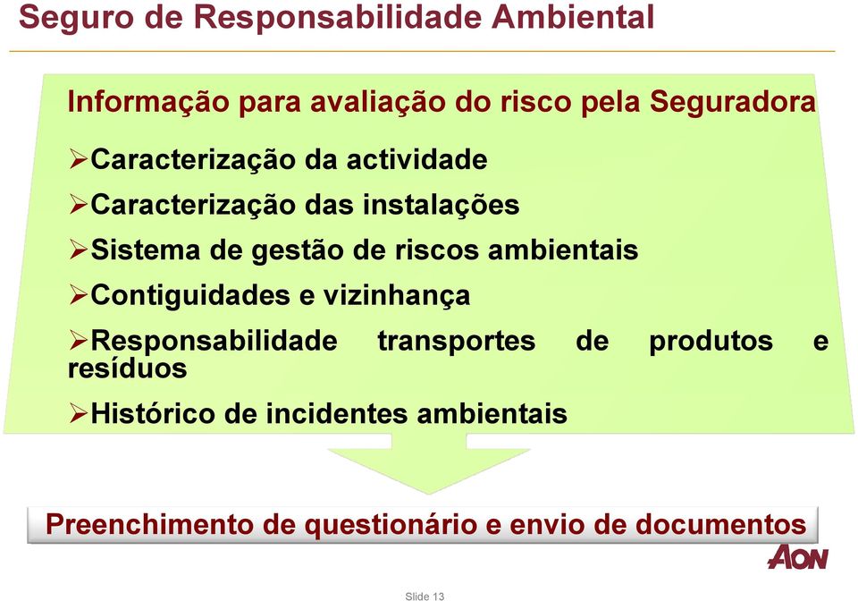 ambientais Contiguidades e vizinhança Responsabilidade transportes de produtos e resíduos