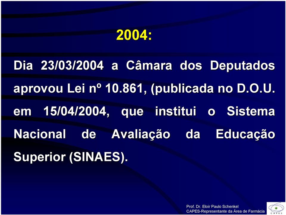 em 15/04/2004, que institui o Sistema