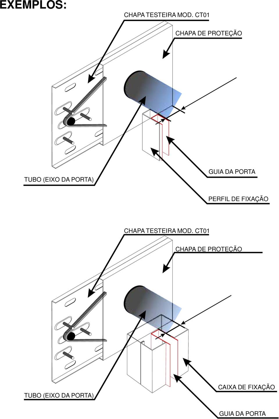 PORTA PERFIL DE FIXAÇÃO MOD.