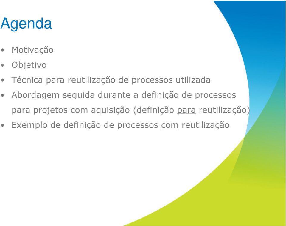 de processos para projetos com aquisição (definição para