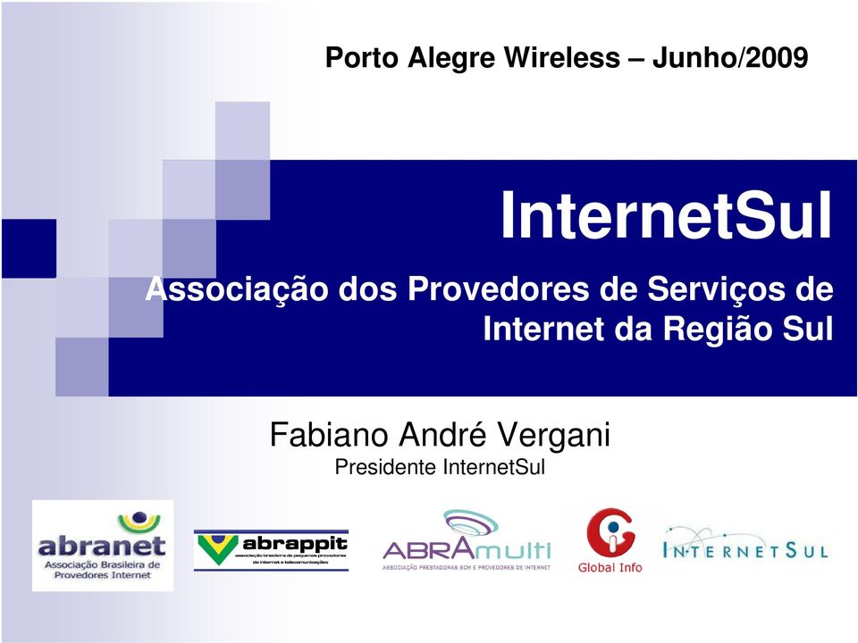 de Serviços de Internet da Região Sul