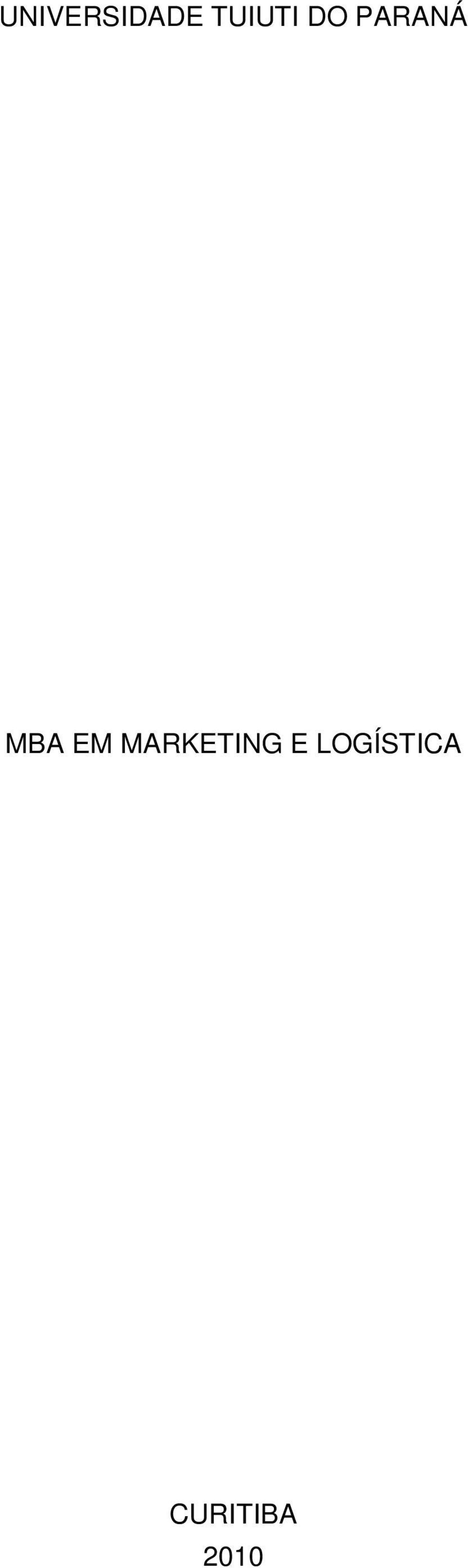 MBA EM MARKETING