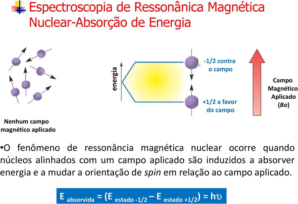 ressonância magnética nuclear ocorre quando núcleos alinhados com um campo aplicado são induzidos a