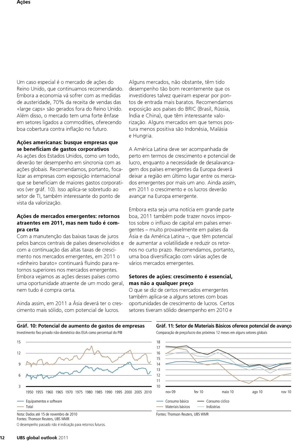 Além disso, o mercado tem uma forte ênfase em setores ligados a commodities, oferecendo boa cobertura contra inflação no futuro.