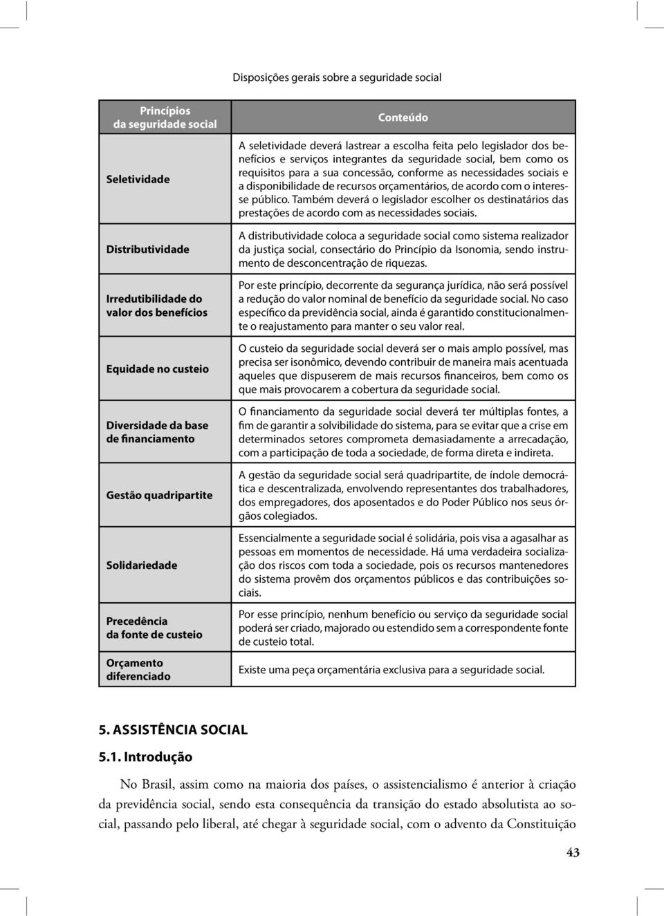 serviços integrantes da seguridade social, bem como os requisitos para a sua concessão, conforme as necessidades sociais e a disponibilidade de recursos orçamentários, de acordo com o interesse