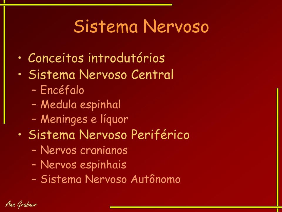 Meninges e líquor Sistema Nervoso Periférico