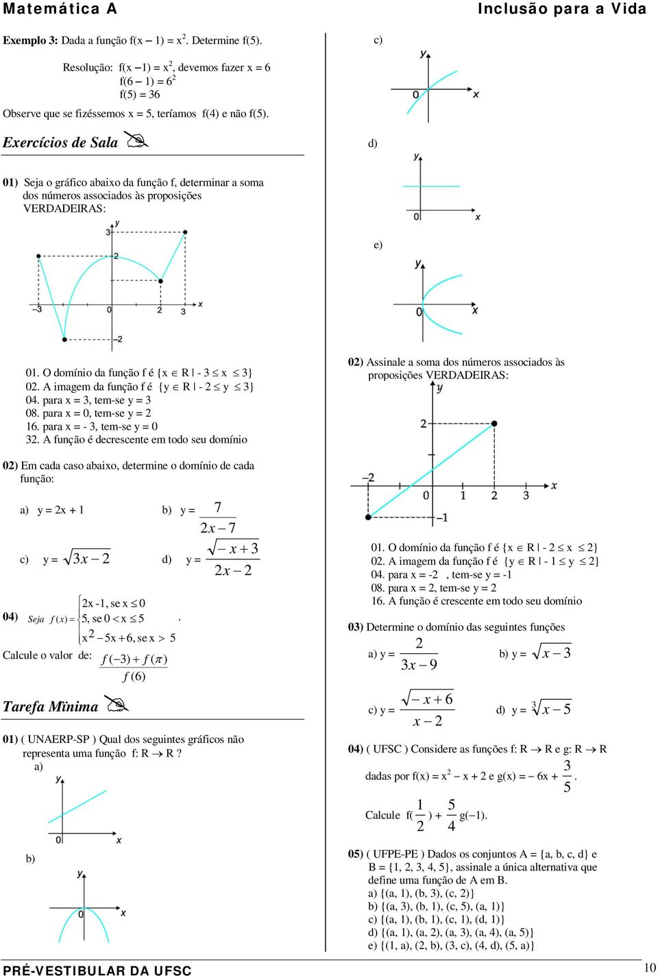 pr =, tem-se y = 08. pr = 0, tem-se y = 6. pr = -, tem-se y = 0.