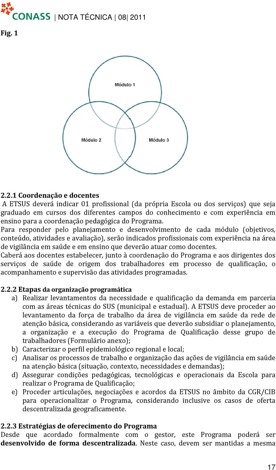 para a coordenação pedagógica do Programa.