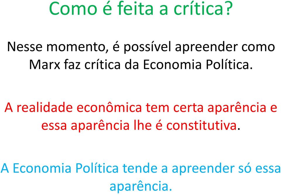 da Economia Política.