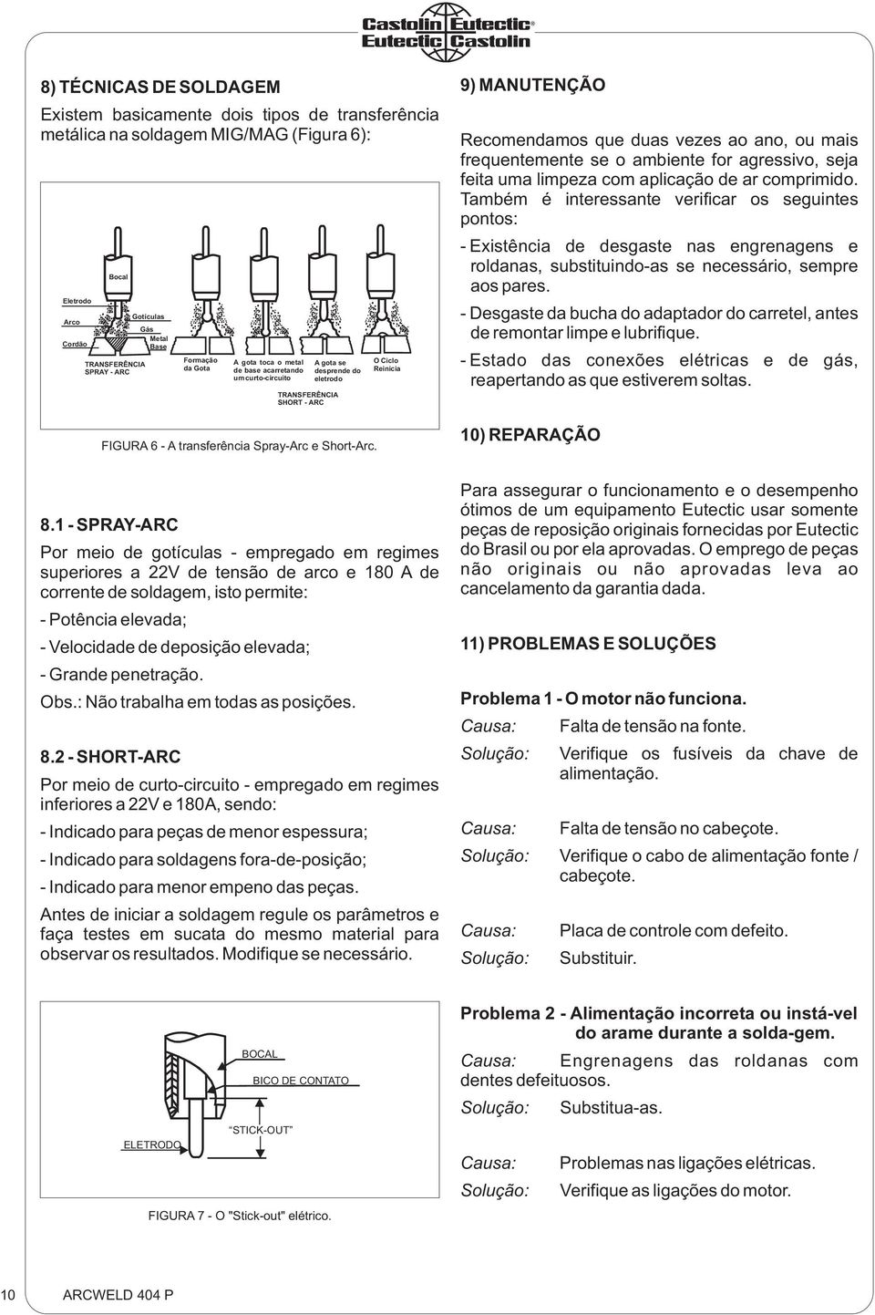 O Ciclo Reinicia 9) MANUTENÇÃO Recomendamos que duas vezes ao ano, ou mais frequentemente se o ambiente for agressivo, seja feita uma limpeza com aplicação de ar comprimido.