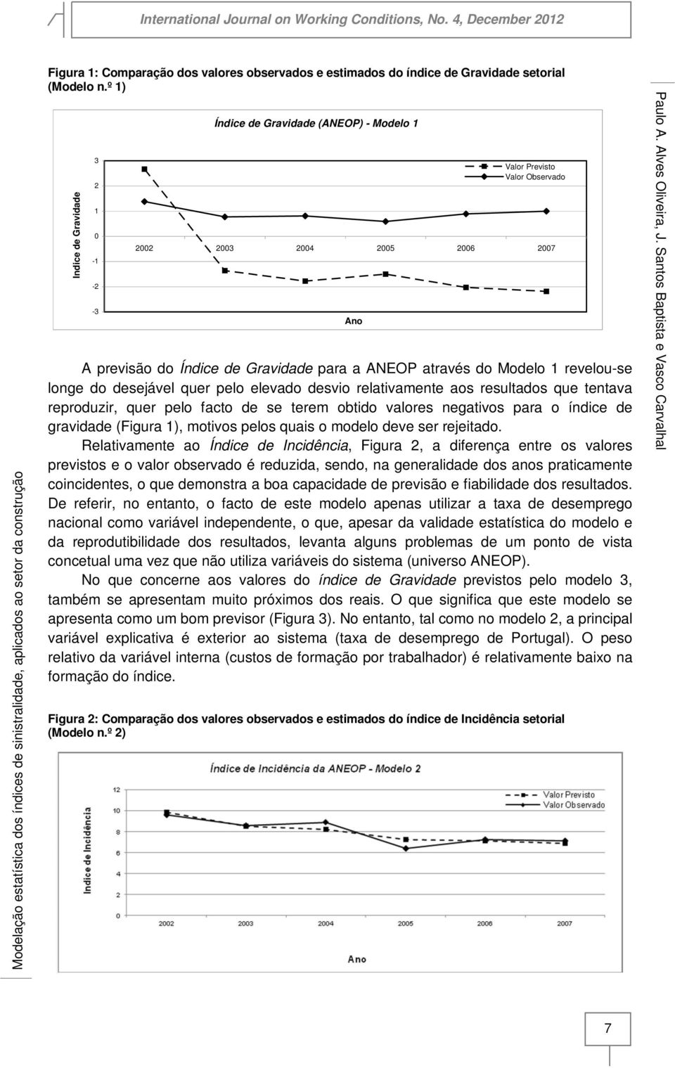 do Modelo 1 revelou-se longe do desejável quer pelo elevado desvio relativamente aos resultados que tentava reproduzir, quer pelo facto de se terem obtido valores negativos para o índice de gravidade