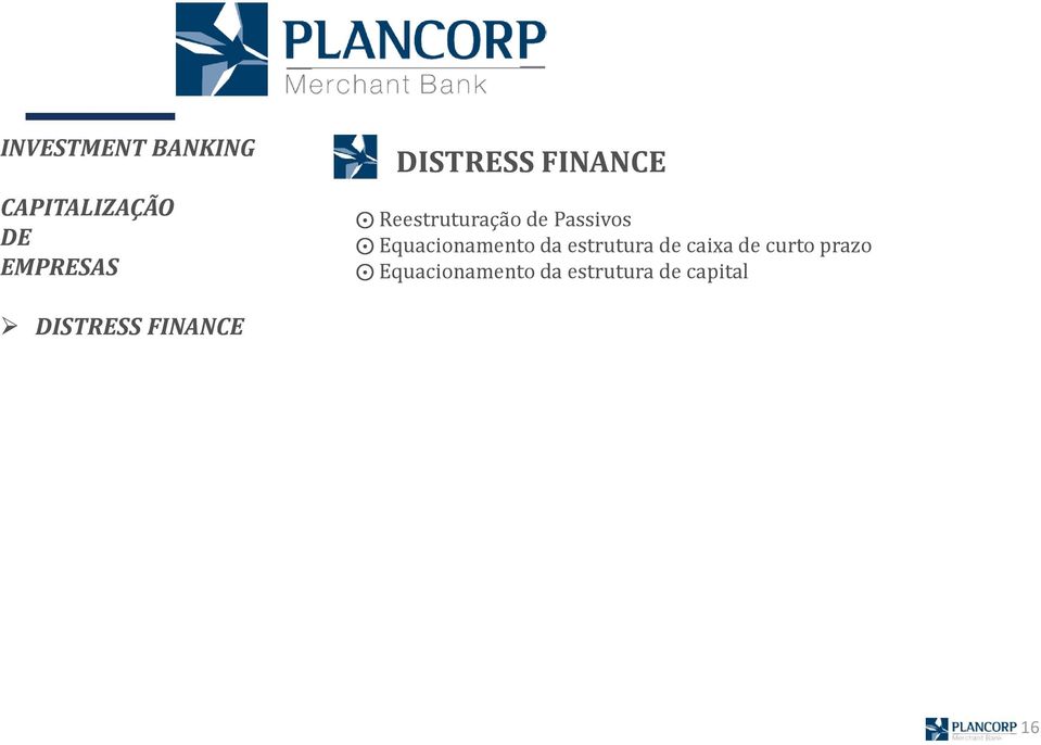 Equacionamento da estrutura de caixa de curto