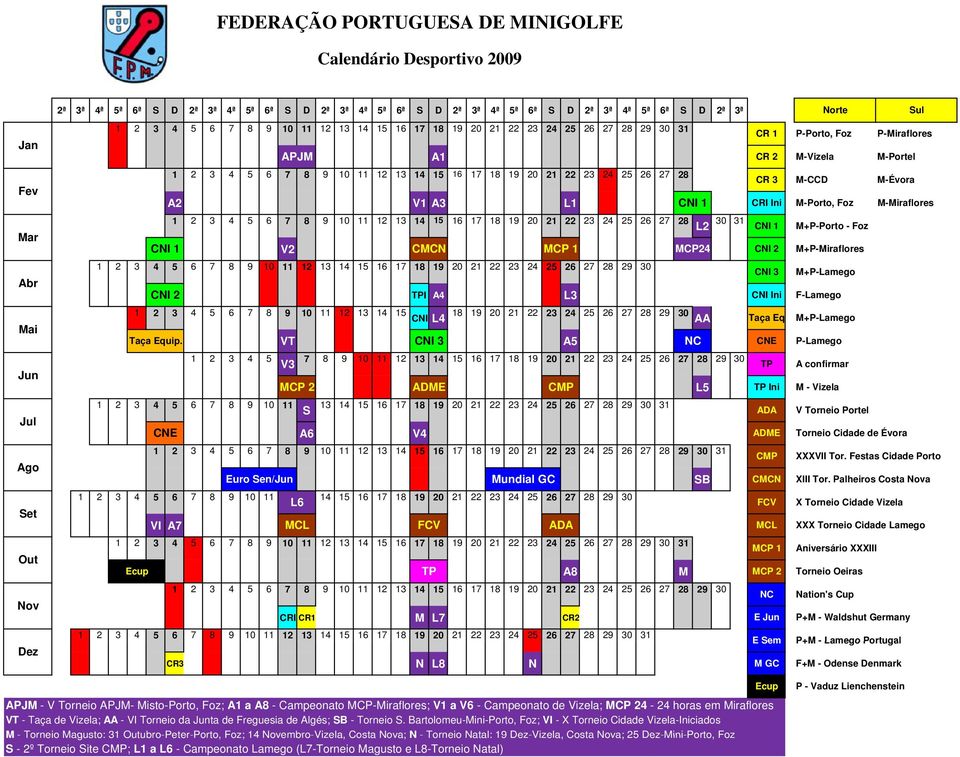 28 A2 V1 A3 L1 CNI 1 CR 3 CRI Ini M-CCD M-Porto, Foz M-Évora M-Miraflores Mar 1 2 3 4 5 6 7 8 9 10 11 12 13 14 15 16 17 18 19 20 21 22 23 24 25 26 27 28 L2 30 CNI 1 V2 CMCN MCP 1 MCP24 31 CNI 1 CNI 2