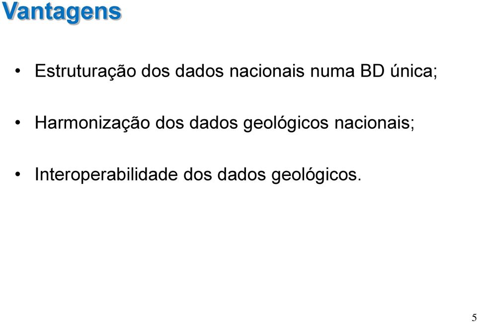 Harmonização dos dados geológicos