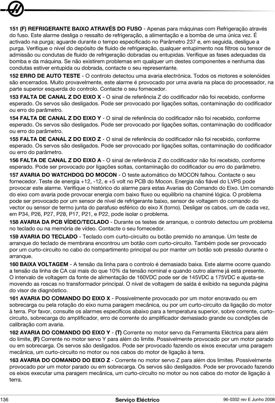 Verifique o nível do depósito de fluido de refrigeração, qualquer entupimento nos filtros ou tensor de admissão ou condutas de fluido de refrigeração dobradas ou entupidas.