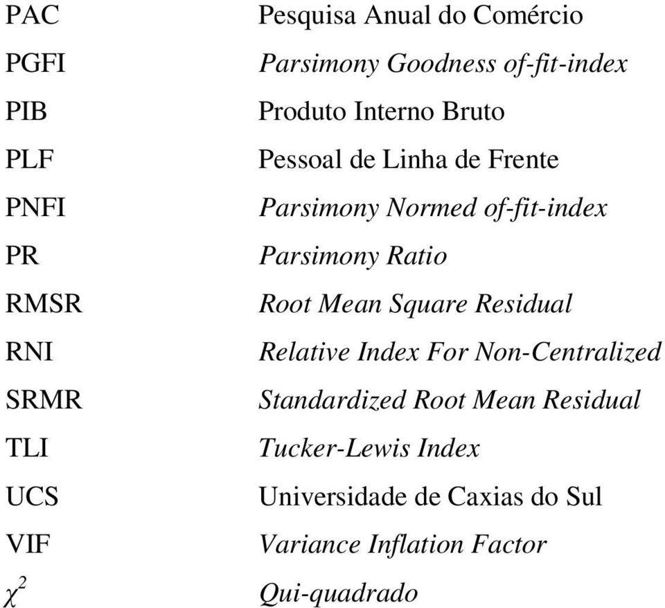 of-fit-index Parsimony Ratio Root Mean Square Residual Relative Index For Non-Centralized