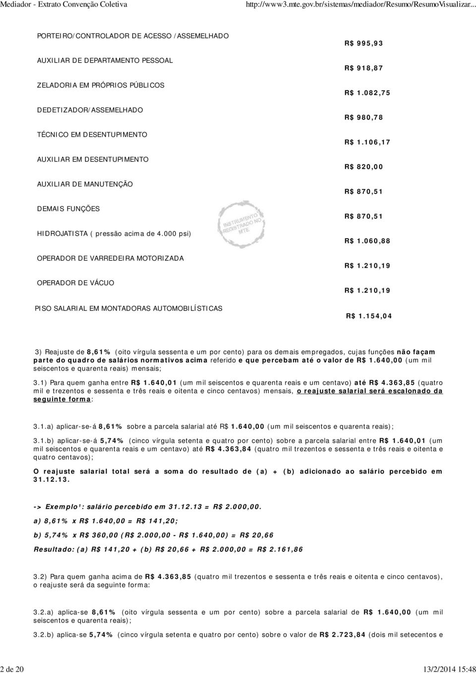 000 psi) OPERADOR DE VARREDEIRA MOTORIZADA OPERADOR DE VÁCUO PISO SALARIAL EM MONTADORAS AUTOMOBILÍSTICAS R$ 995,93 R$ 918,87 R$ 1.082,75 R$ 980,78 R$ 1.106,17 R$ 820,00 R$ 870,51 R$ 870,51 R$ 1.