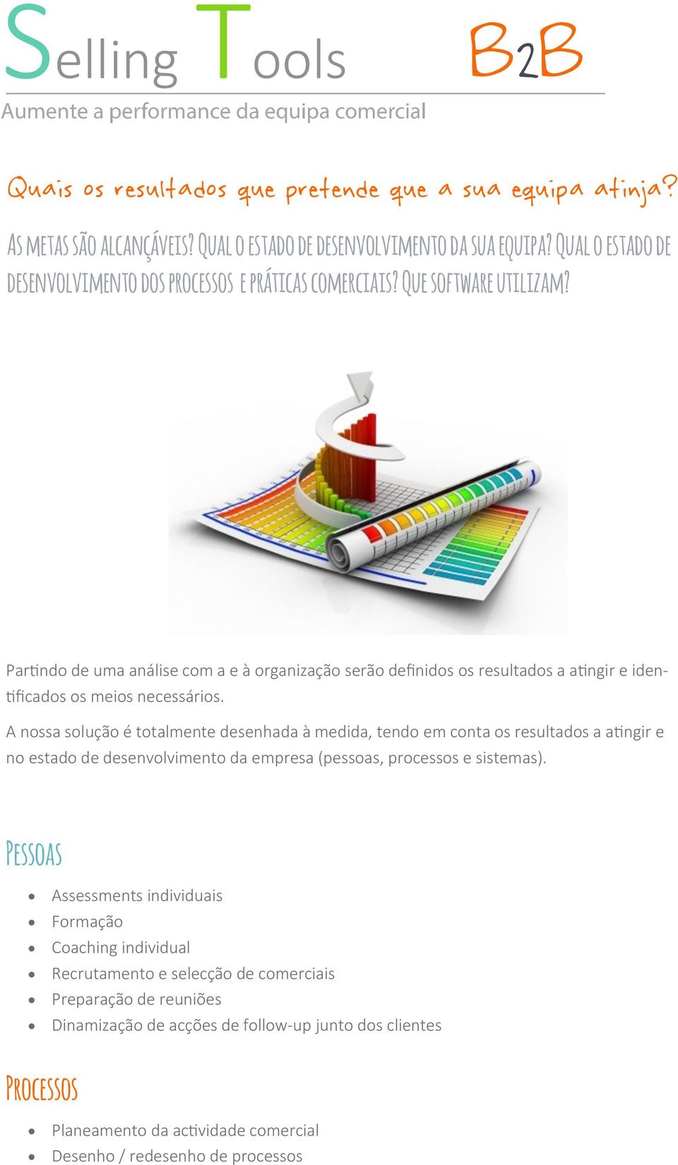 Partindo de uma análise com a e à organização serão definidos os resultados a atingir e identificados os meios necessários.