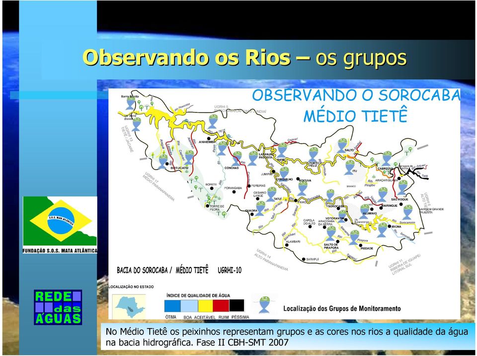 as cores nos rios a qualidade da água