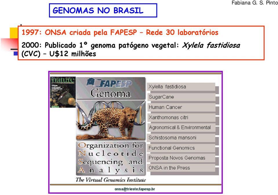 30 laboratórios 2000: Publicado 1º genoma
