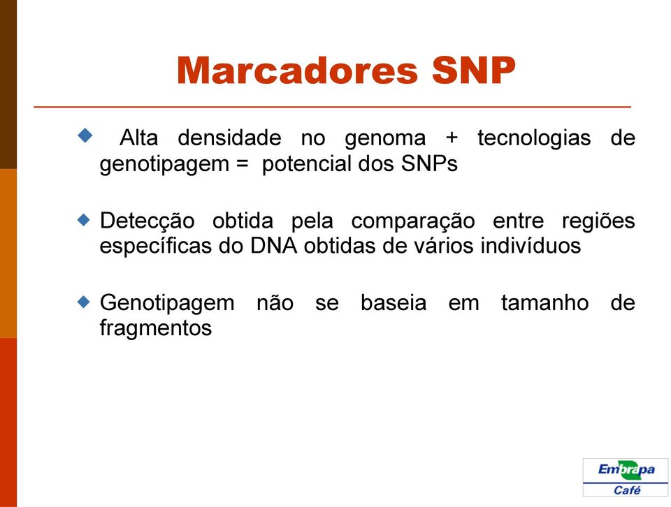 comparação entre regiões específicas do DNA obtidas de