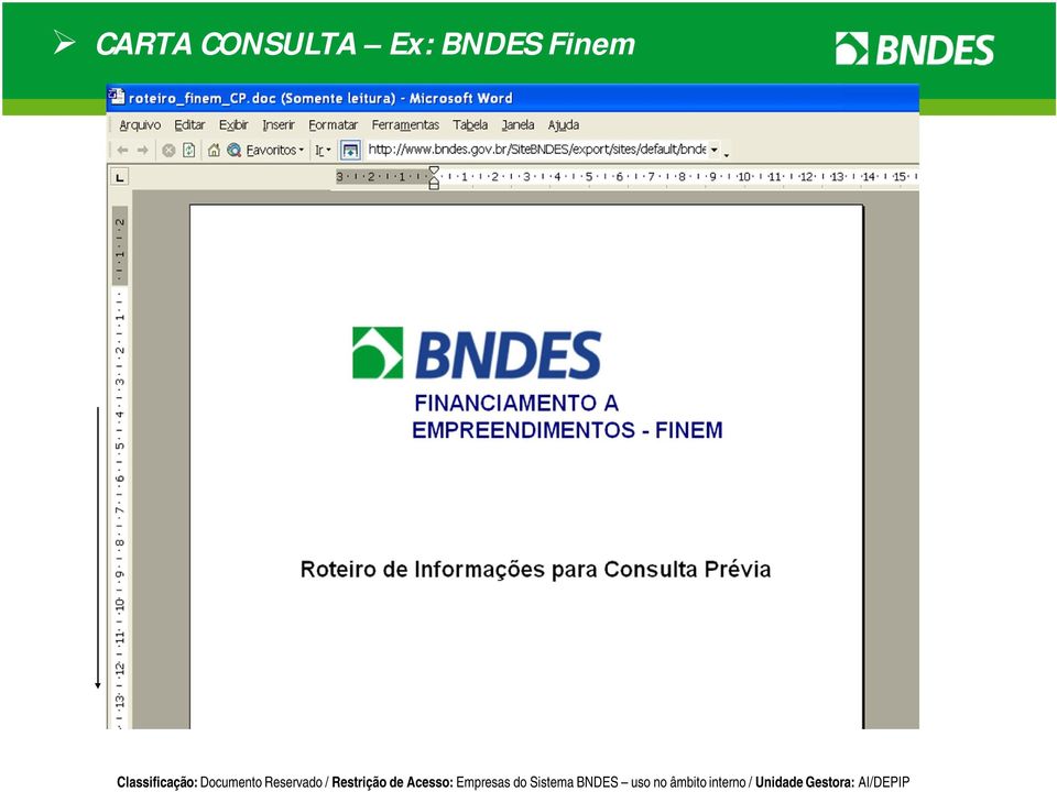 Ex: BNDES