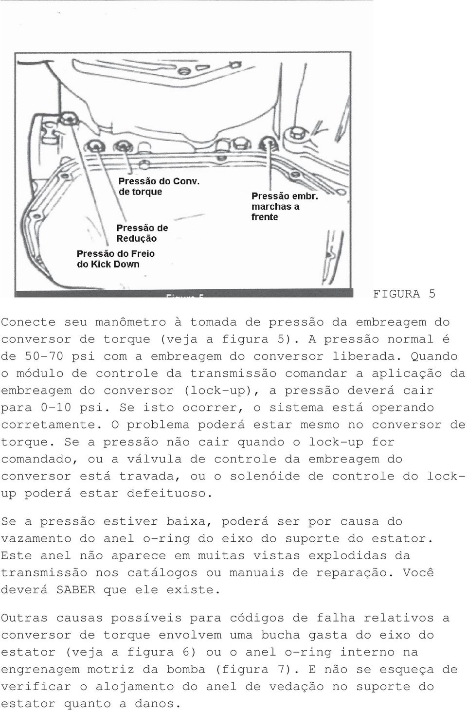 O problema poderá estar mesmo no conversor de torque.