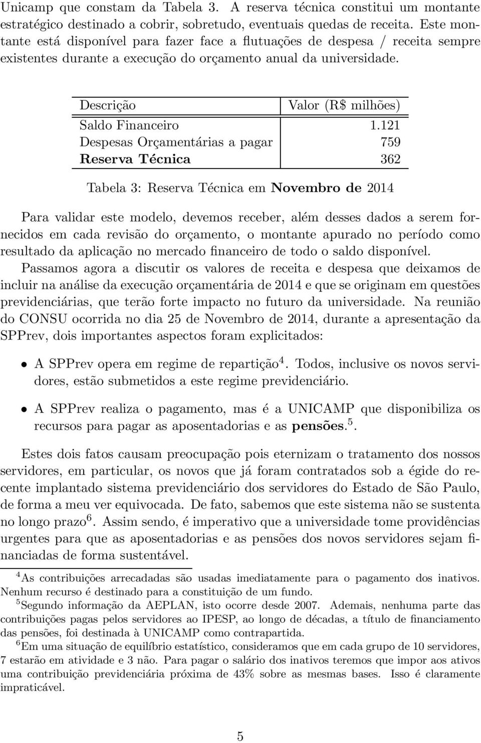 Descrição Valor (R$ milhões) Saldo Financeiro 1.