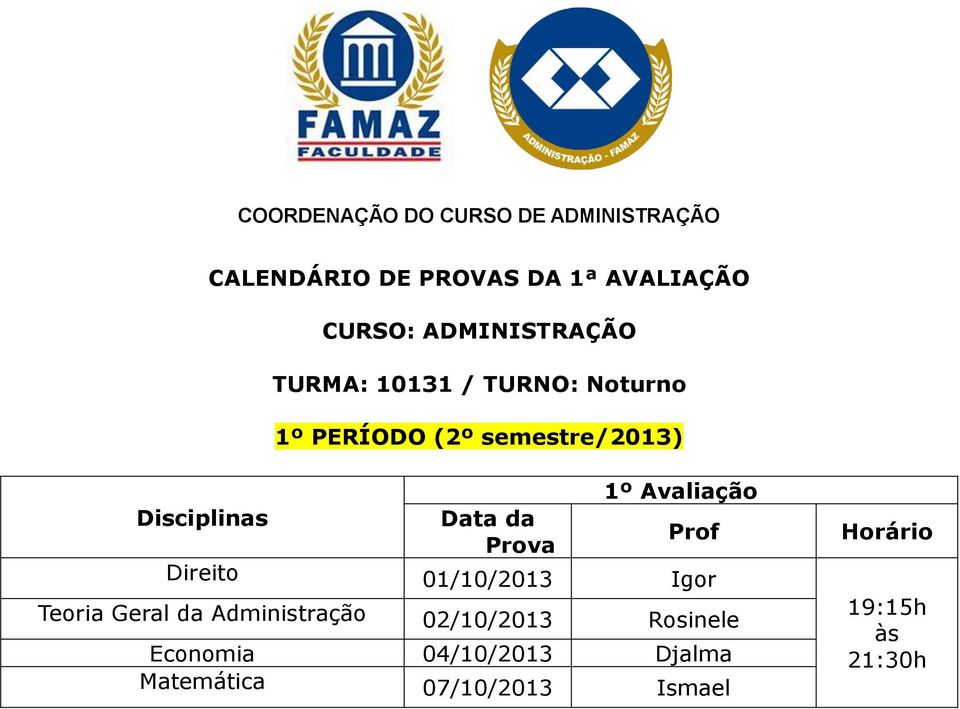 da Administração 02/10/2013 Rosinele Economia