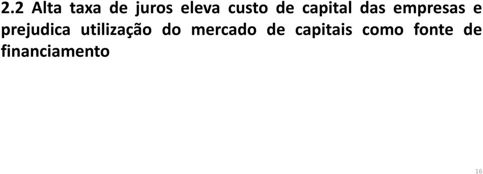 prejudica utilização do mercado