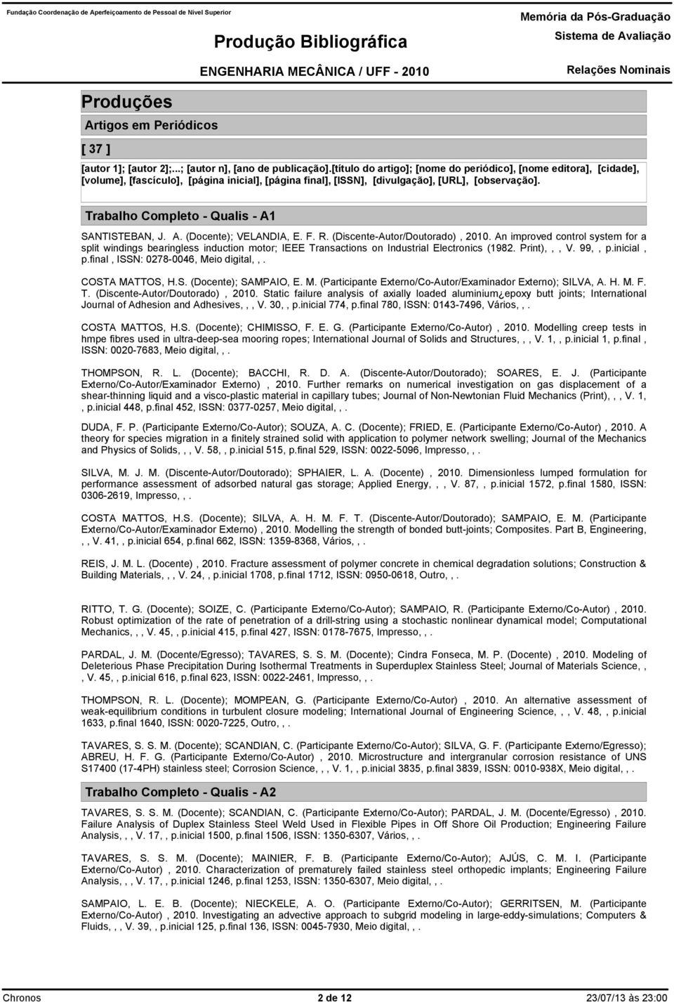 F. R. (Discente-Autor/Doutorado), 2010. An improved control system for a split windings bearingless induction motor; IEEE Transactions on Industrial Electronics (1982. Print),,, V. 99,, p.inicial, p.