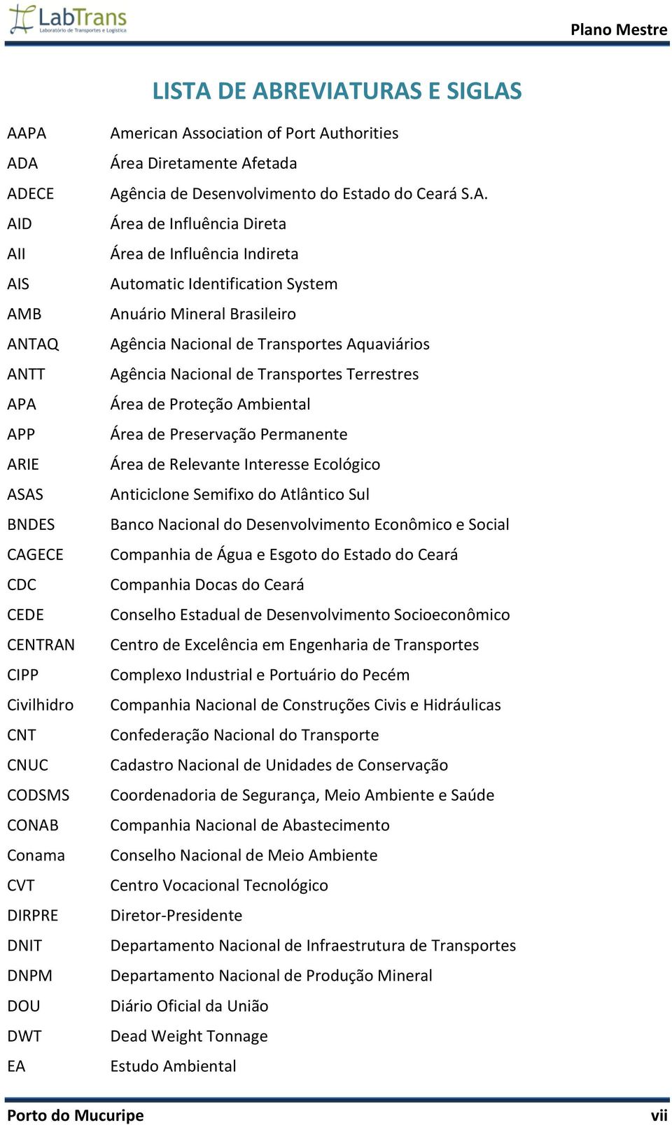System Anuário Mineral Brasileiro Agência Nacional de Transportes Aquaviários Agência Nacional de Transportes Terrestres Área de Proteção Ambiental Área de Preservação Permanente Área de Relevante