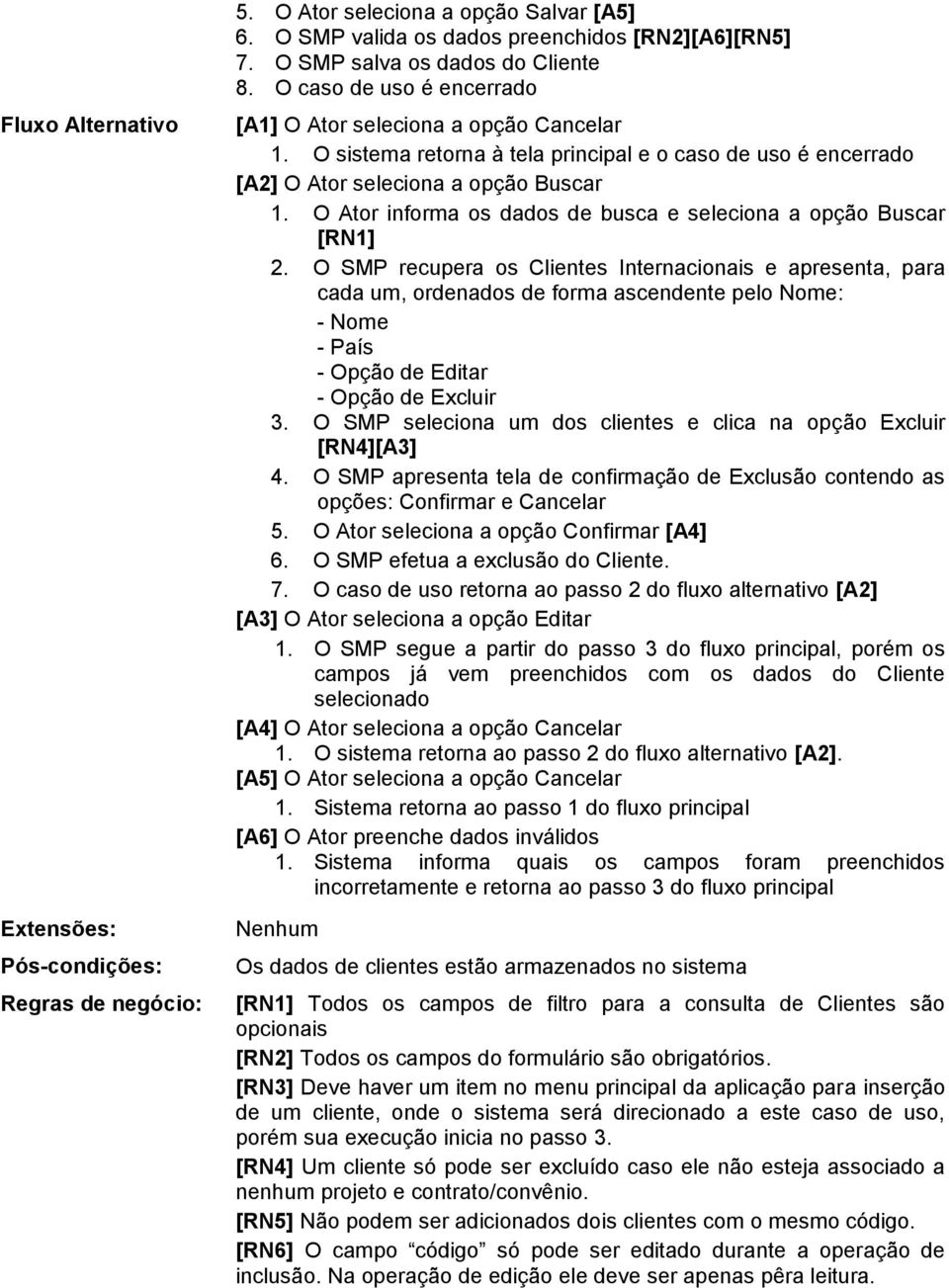 O Ator informa os dados de busca e seleciona a opção Buscar [RN1] 2.