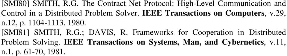 Problem Solver. IEEE Transactions on Computers, v.29, n.12, p. 1104-1113, 1980.