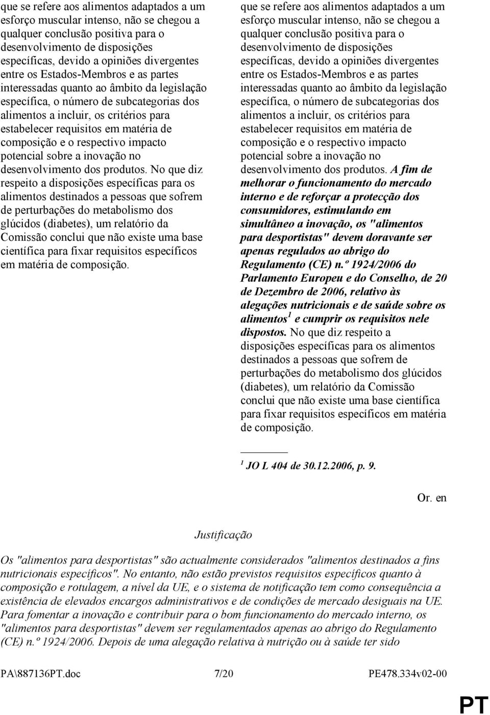 composição e o respectivo impacto potencial sobre a inovação no desenvolvimento dos produtos.