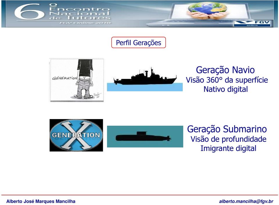digital Geração Submarino Visão