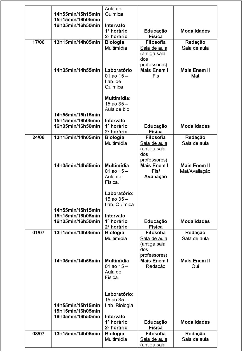 Fis/ Avaliação I /Avaliação 01/07