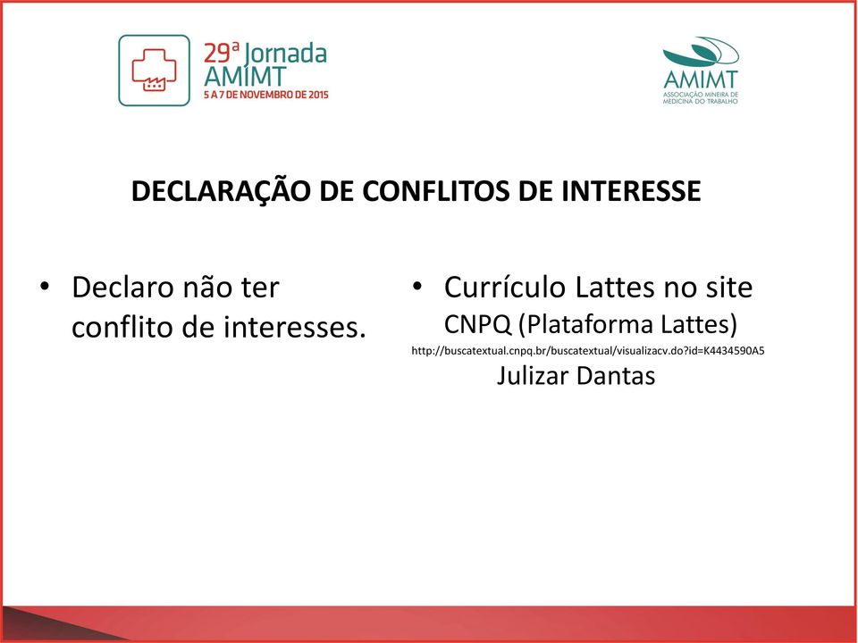 Currículo Lattes no site CNPQ (Plataforma Lattes)