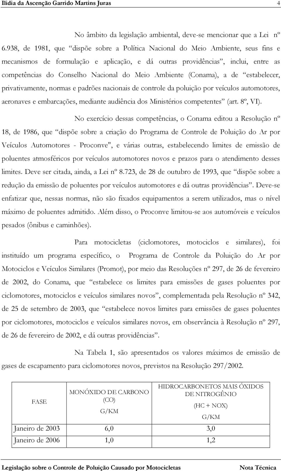 Meio Ambiente (Conama), a de estabelecer, privativamente, normas e padrões nacionais de controle da poluição por veículos automotores, aeronaves e embarcações, mediante audiência dos Ministérios