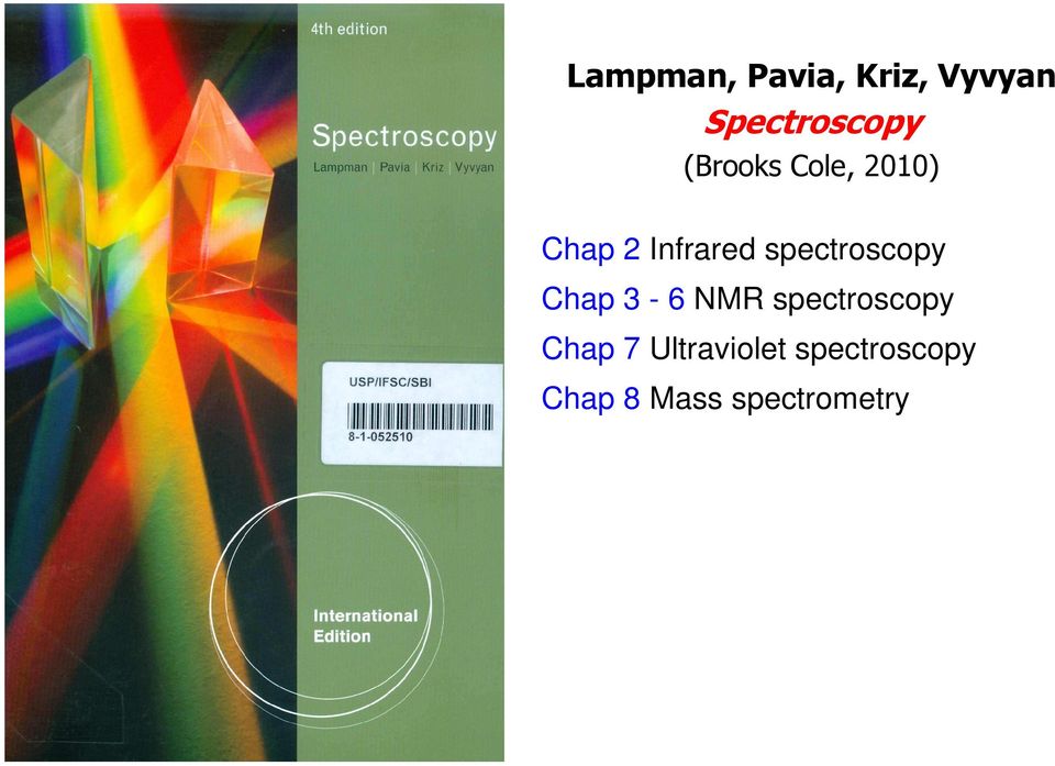 spectroscopy Chap 3-6 NMR spectroscopy Chap