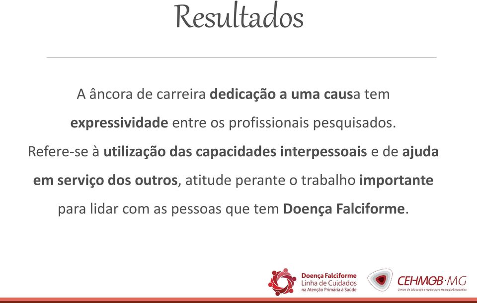 Refere-se à utilização das capacidades interpessoais e de ajuda em