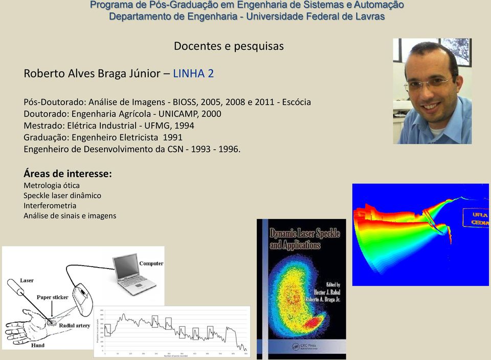 1994 Graduação: Engenheiro Eletricista 1991 Engenheiro de Desenvolvimento da CSN - 1993-1996.