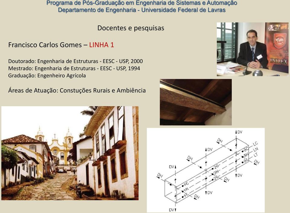 de Estruturas - EESC - USP, 1994 Graduação: Engenheiro