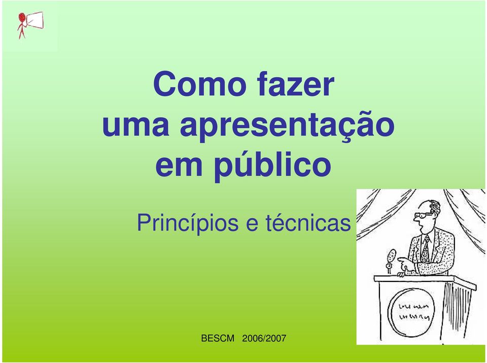 em público