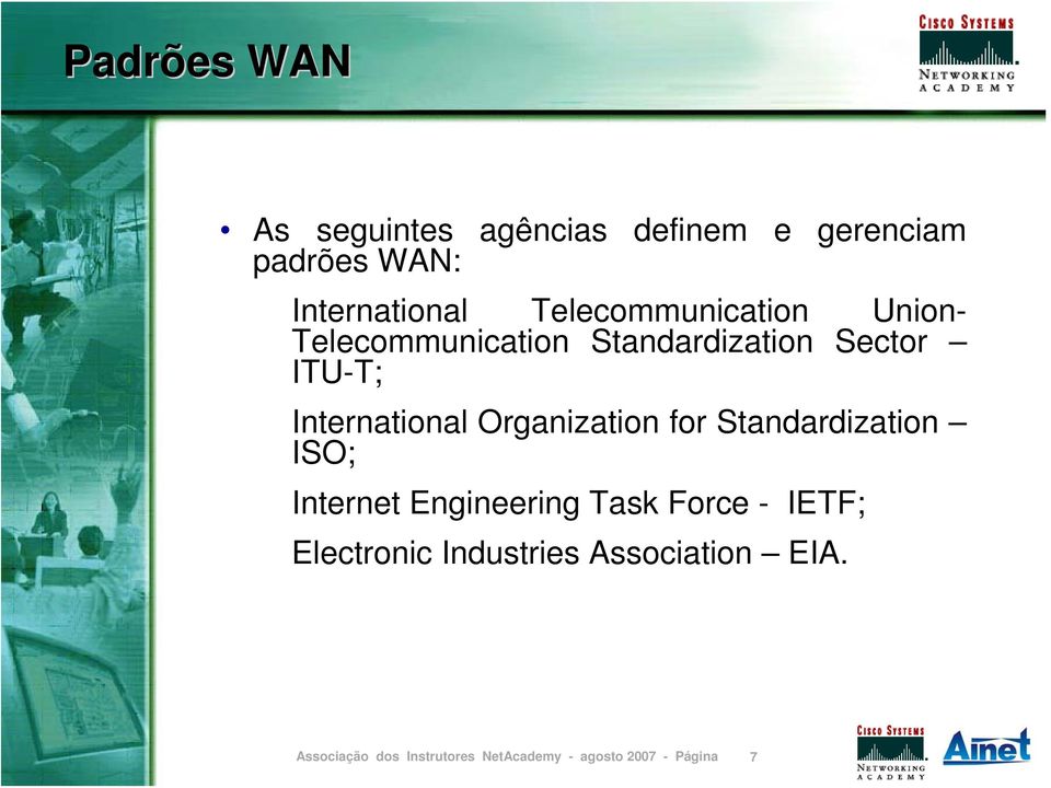 Standardization Sector ITU-T; International Organization for