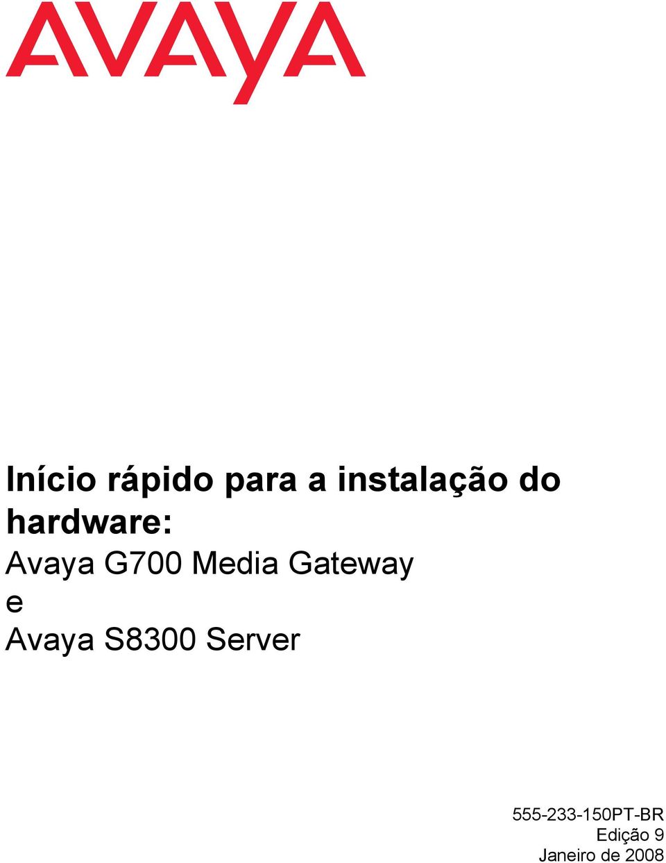 Gateway e Avaya S8300 Server