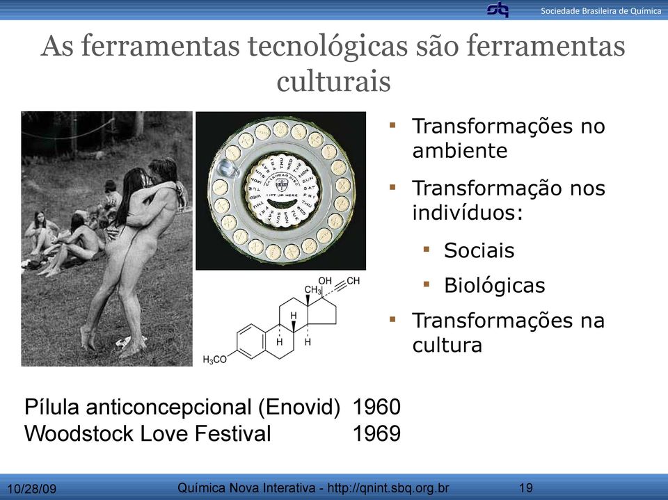 Sociais Biológicas Transformações na cultura Pílula